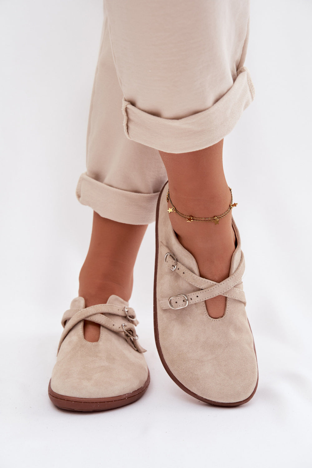 Bottes femme Step in style Pieds Nus Pieds — beige
