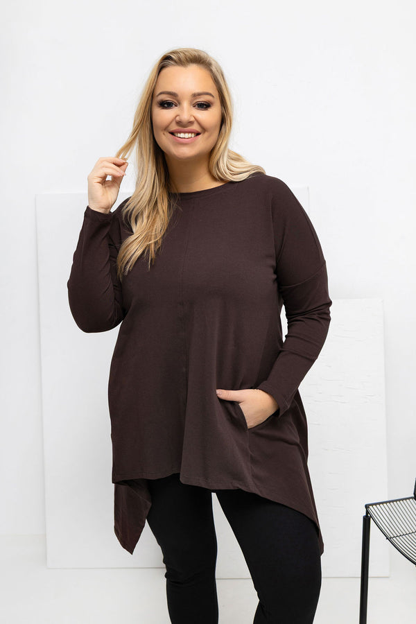 Chemisier grande taille femme Relevance — brun