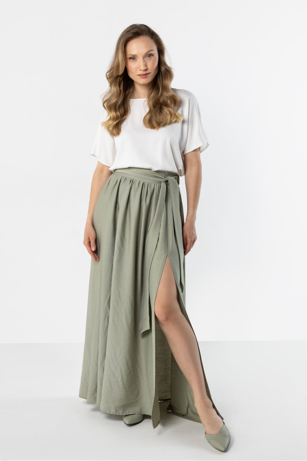 Jupe femme awama Longue Longue — vert