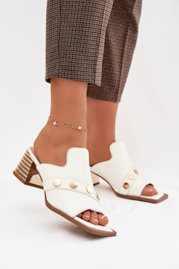 Sandales femme Step in style Des Mules À — blanc