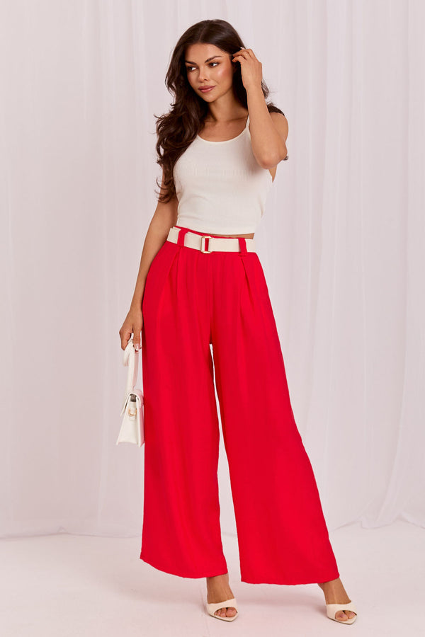 Chaussures à talons femme Rue Paris Pantalon Pantalon — rouge