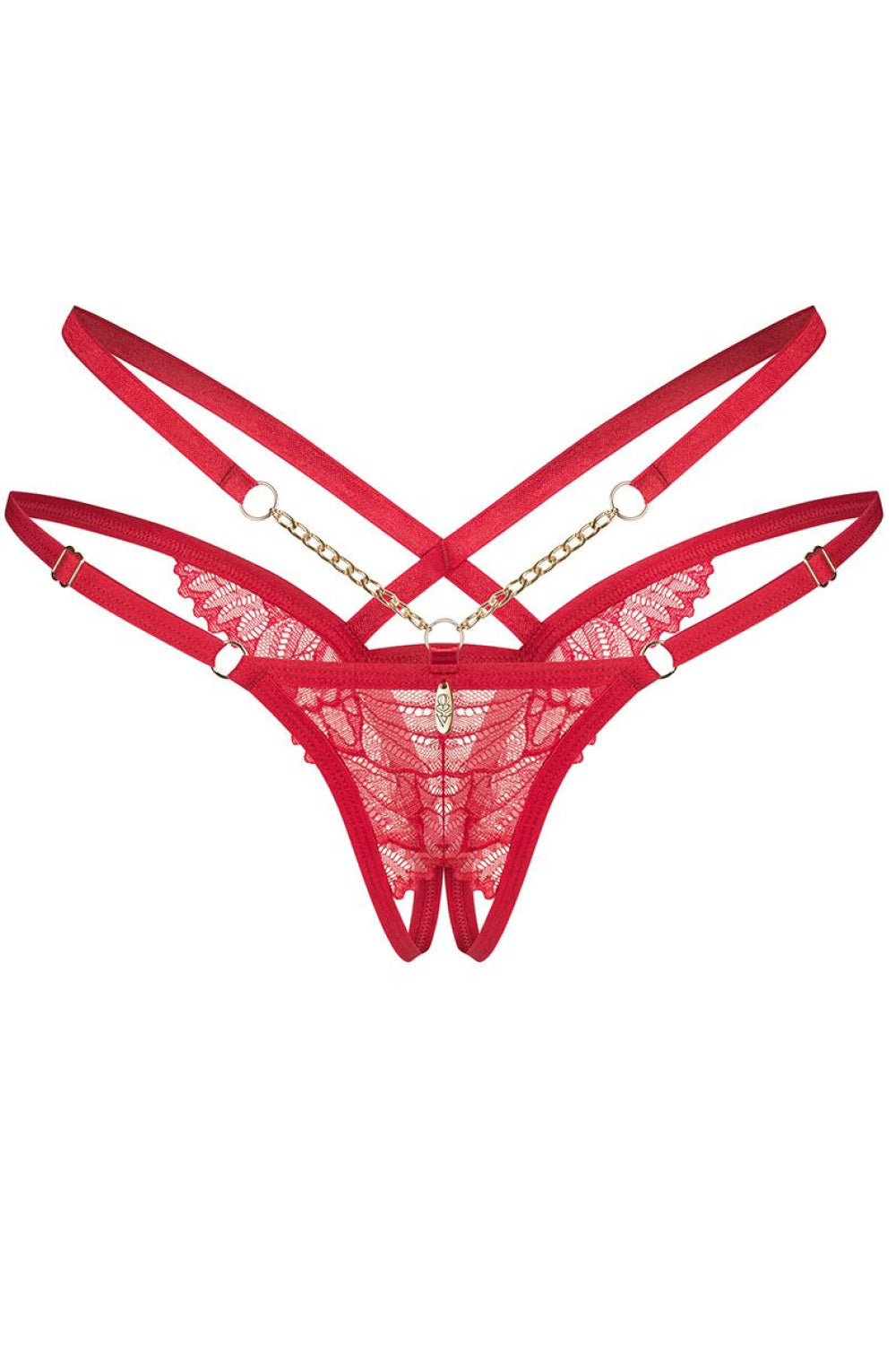 String femme Obsessive Strings Strings — rouge