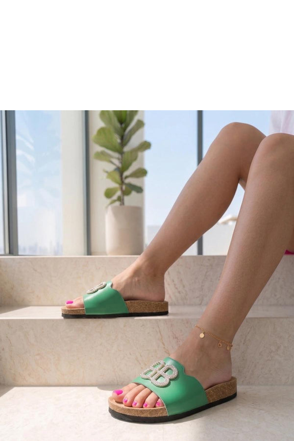 Sandales femme Solea Clacquettes Clacquettes — vert