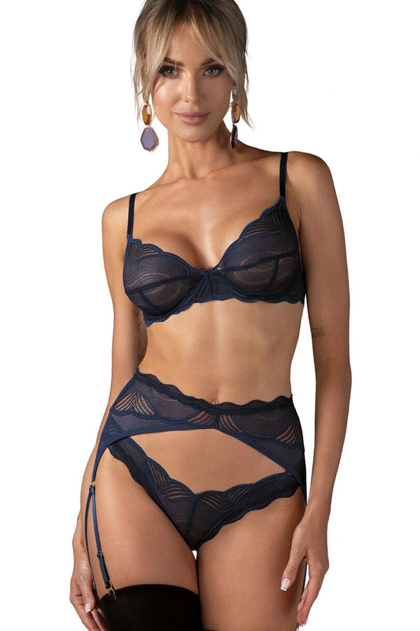 Ensemble lingerie femme Obsessive L Ensemble Sexy — bleu