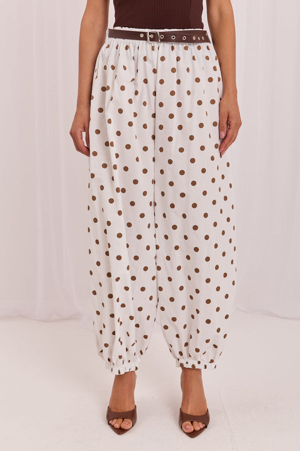 Chaussures à talons femme Italy Moda Pantalon Pantalon — beige