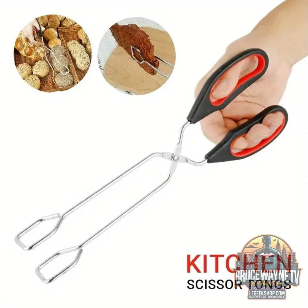 🔥 Pince à Ciseaux BBQ – Métal Antidérapant | 3 Tailles Disponibles - Legeekshop