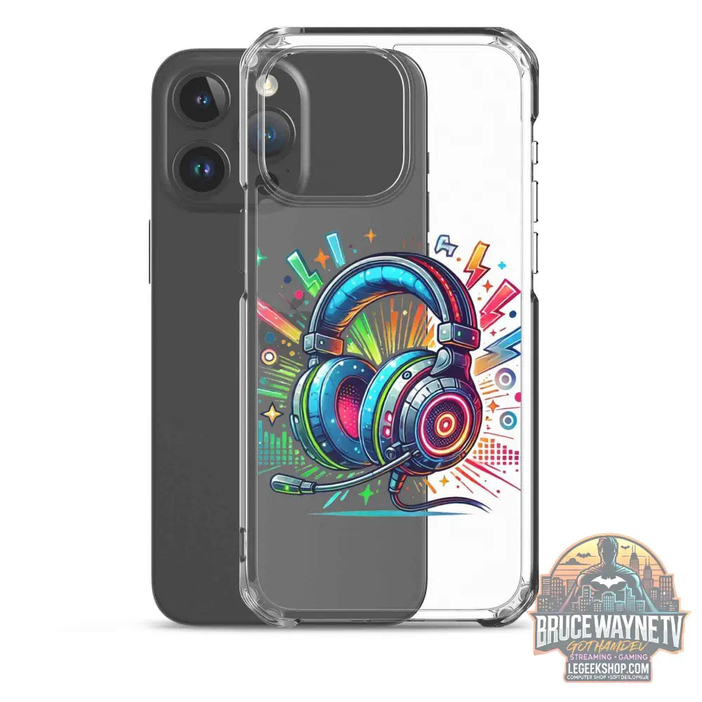 Coque iPhone® Design Gamer Casque Coloré - Legeekshop - Legeekshop