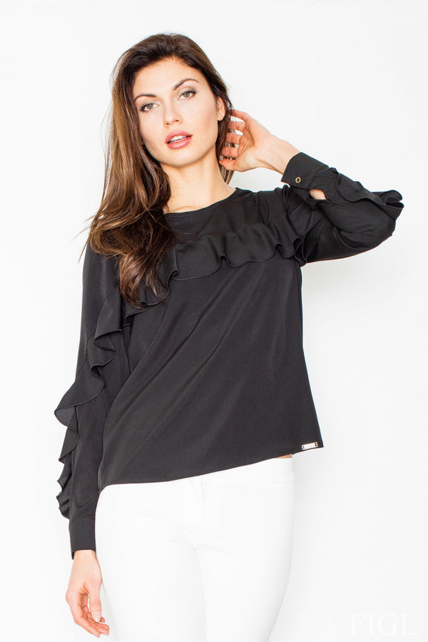 Blouse femme Figl Chemisier Chemisier — noir