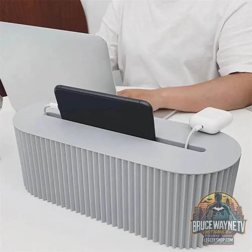 🔌 Boîte de Rangement Câbles & Prises – Design Nordique | Organisateur de Bureau et Maison - Legeekshop