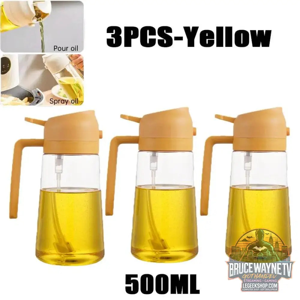 🥗 Bouteille de Pulvérisation d’Huile 2-en-1 | Distributeur &amp; Spray pour Cuisine, BBQ &amp; Pique-Nique 🌿🔥 - Legeekshop
