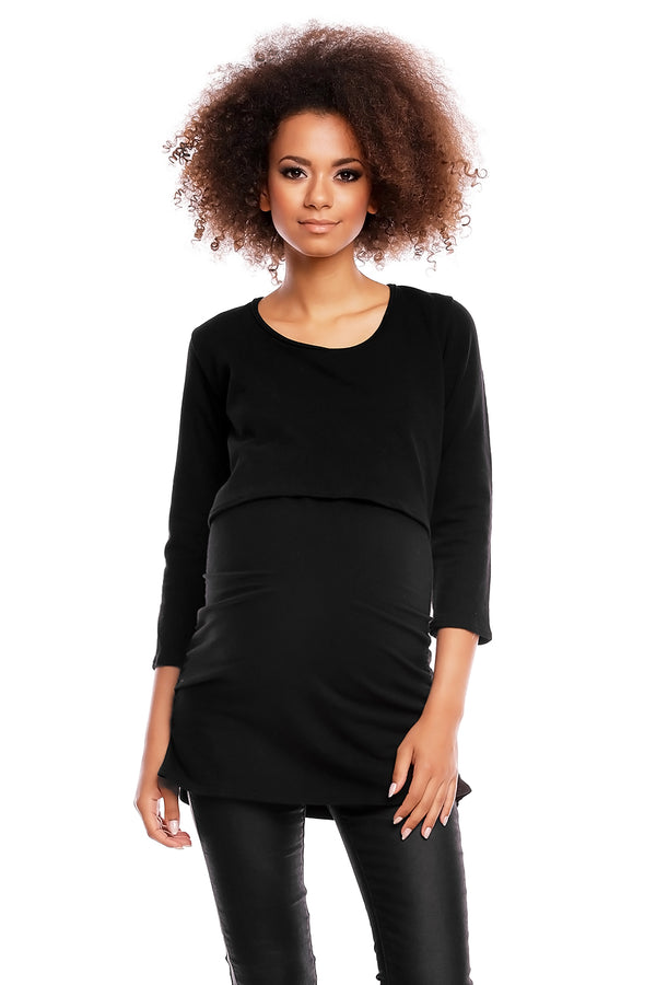 Tunique de grossesse femme PeeKaBoo — noir