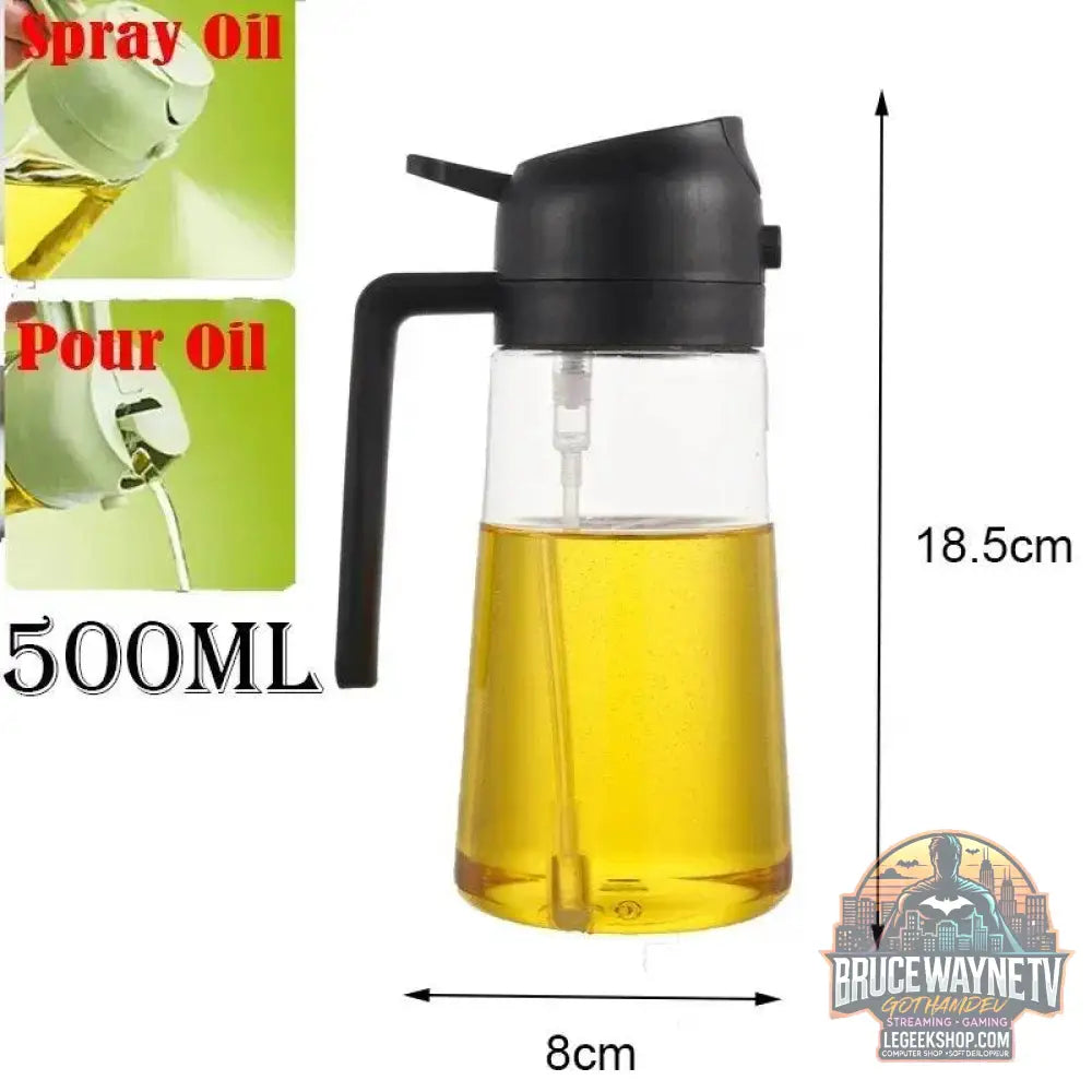 🥗 Bouteille de Pulvérisation d’Huile 2-en-1 | Distributeur &amp; Spray pour Cuisine, BBQ &amp; Pique-Nique 🌿🔥 - Legeekshop