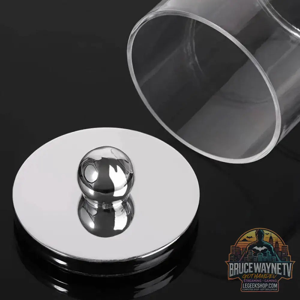 🧺 Boîte de Rangement Transparent – Pot d’Apothicaire 10 Oz | Porte-Coton-Tige & Accessoires - Legeekshop