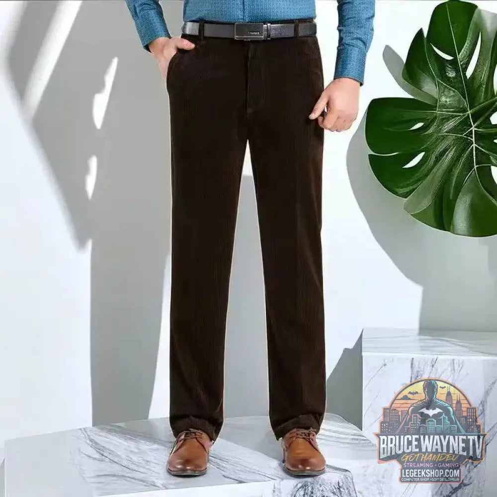 Pantalon en Velours Côtelé Homme, Jogging Ample, Style Décontracté | TQGQG | Wayne Outfitters - Legeekshop