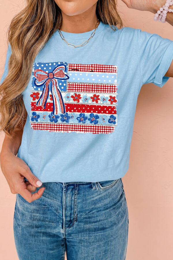 T-shirt femme patchwork