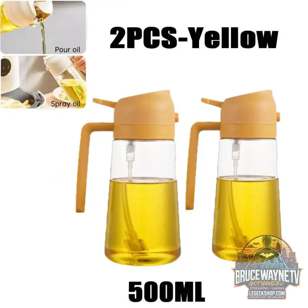 🥗 Bouteille de Pulvérisation d’Huile 2-en-1 | Distributeur &amp; Spray pour Cuisine, BBQ &amp; Pique-Nique 🌿🔥 - Legeekshop