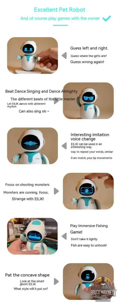 🤖 Eilik – Robot compagnon intelligent avec interaction émotionnelle AI - Legeekshop