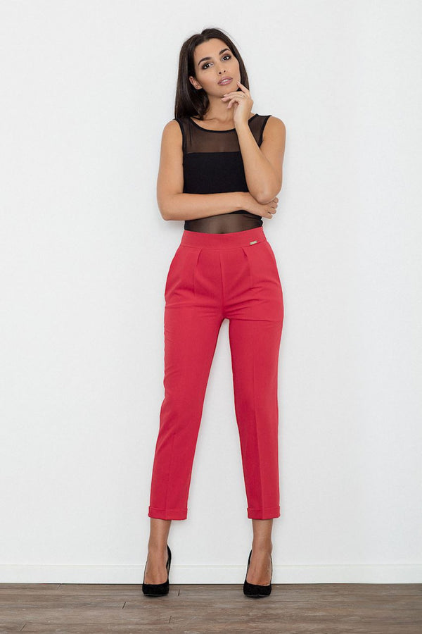 Chaussures à talons femme Figl Pantalon Pantalon — rouge