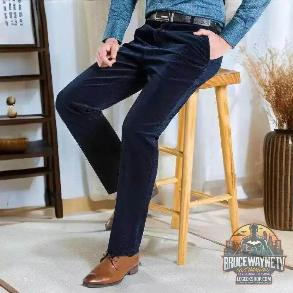 Pantalon en Velours Côtelé Homme, Jogging Ample, Style Décontracté | TQGQG | Wayne Outfitters - Legeekshop