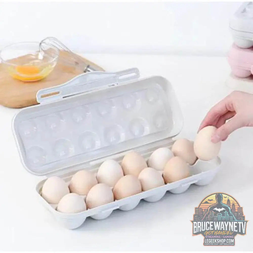 🥚 Boîte de Rangement d'Œufs Coulissante à 3 Couches – Style Échelle | Grande Capacité Réfrigérateur - Legeekshop
