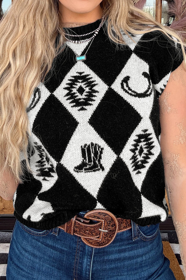 Pull femme manches courtes, épaules tombantes — noir