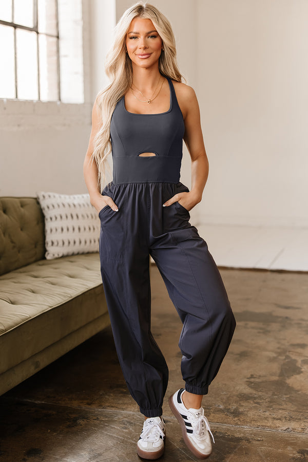 Combinaison femme bretelles — gris