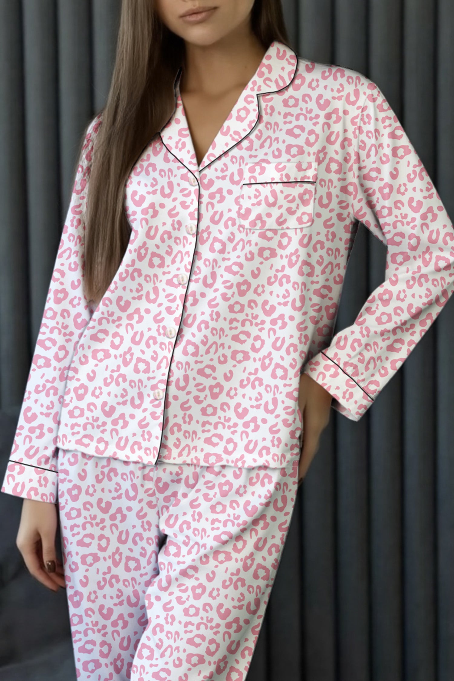 Pièce mode femme léopard — rose