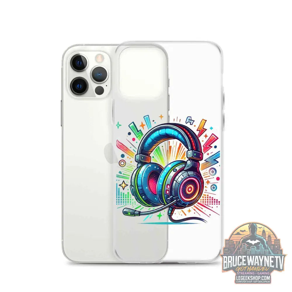 Coque iPhone® Design Gamer Casque Coloré - Legeekshop - Legeekshop