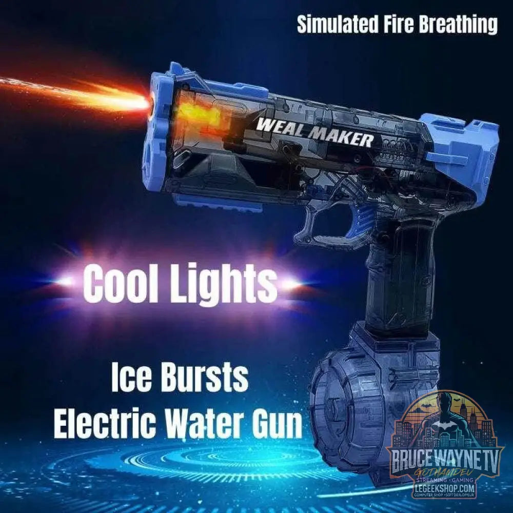 🔫 Pistolet à eau électrique haute pression – Rafales automatiques & LED - Legeekshop