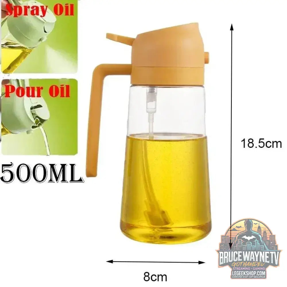 🥗 Bouteille de Pulvérisation d’Huile 2-en-1 | Distributeur &amp; Spray pour Cuisine, BBQ &amp; Pique-Nique 🌿🔥 - Legeekshop