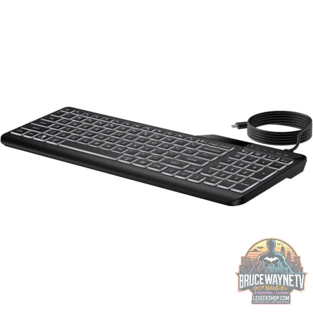 405 Multi-Device Backlit Wired Keyboard - HP - vue 4