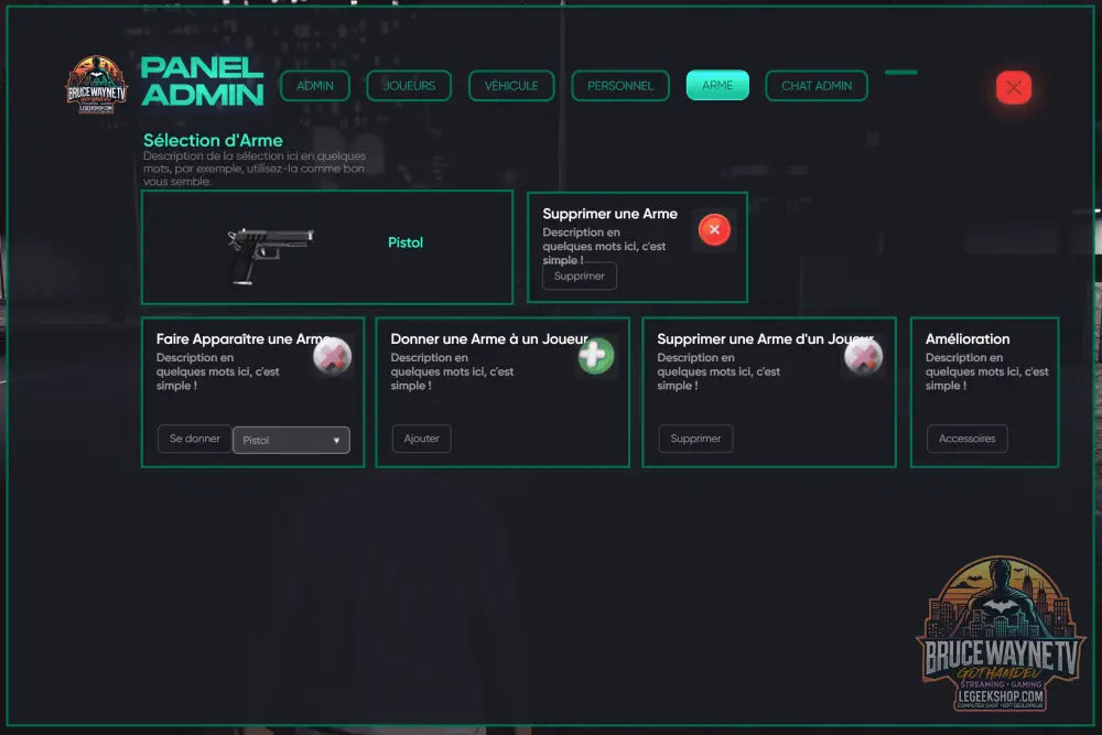 Base Serveur FiveM Fran — Base FiveM, vue 13, LeGeekShop