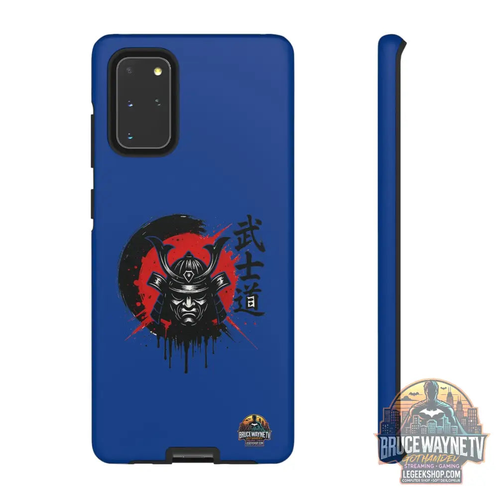 📱 samurai phone case Bleue foncé – coque renforcée Pixel & Galaxy 📱 - Samsung Galaxy S20+ / Matte - Phone Case