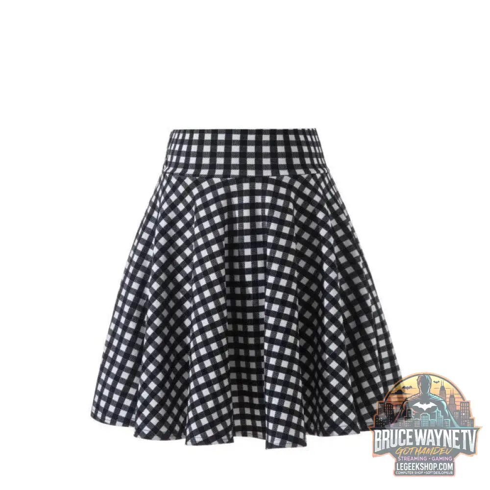 Mini jupe évasée pour femme, jupe courte basique, mode polyvalente, noire, décontractée, patineuse, moyenne plissée, moelleuse, grande taille, 2023 | Wayne Outfitters - Legeekshop
