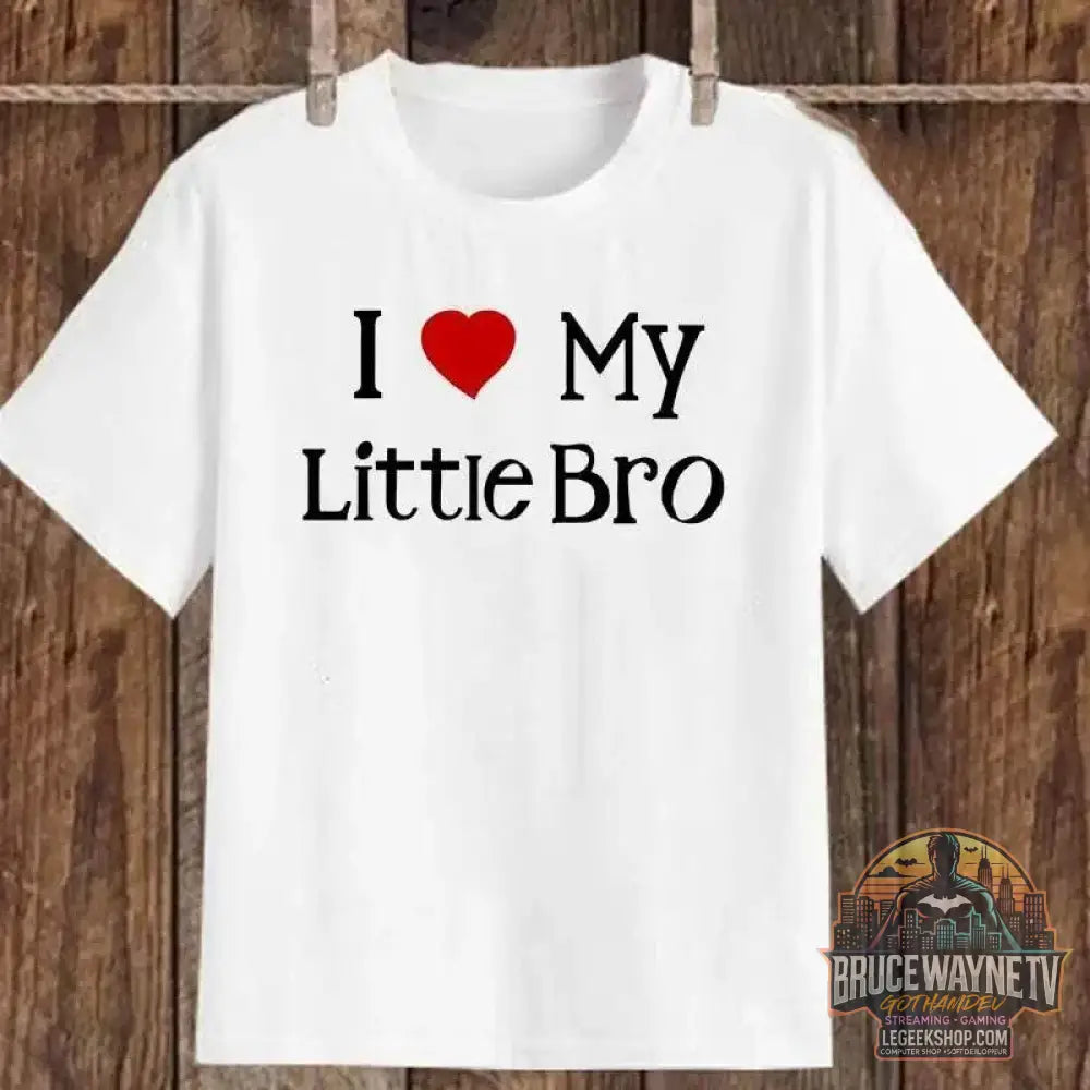 👕 T-shirt Enfant "I ❤️ My..." – Fratrie Assortie | Déclarations d’Amour Frère/Sœur - Legeekshop