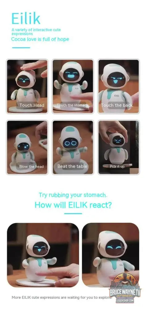 🤖 Eilik – Robot compagnon intelligent avec interaction émotionnelle AI - Legeekshop