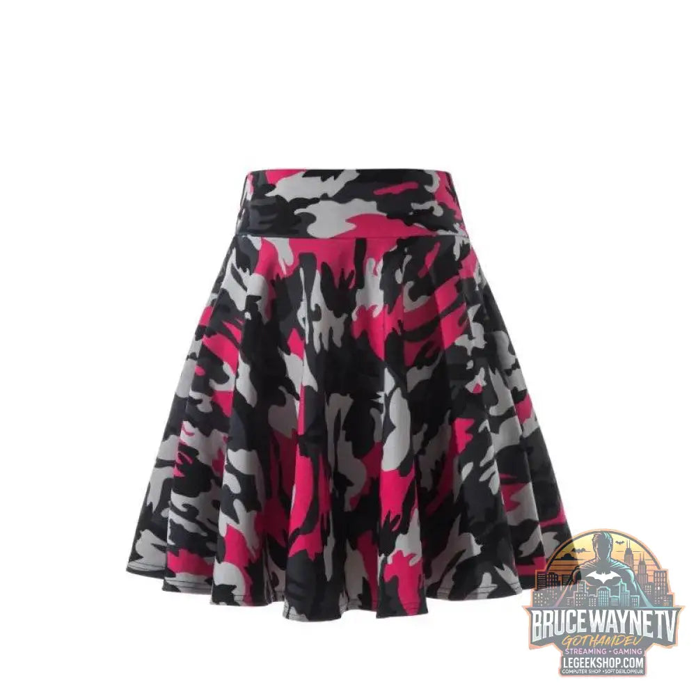 Mini jupe évasée pour femme, jupe courte basique, mode polyvalente, noire, décontractée, patineuse, moyenne plissée, moelleuse, grande taille, 2023 | Wayne Outfitters - Legeekshop