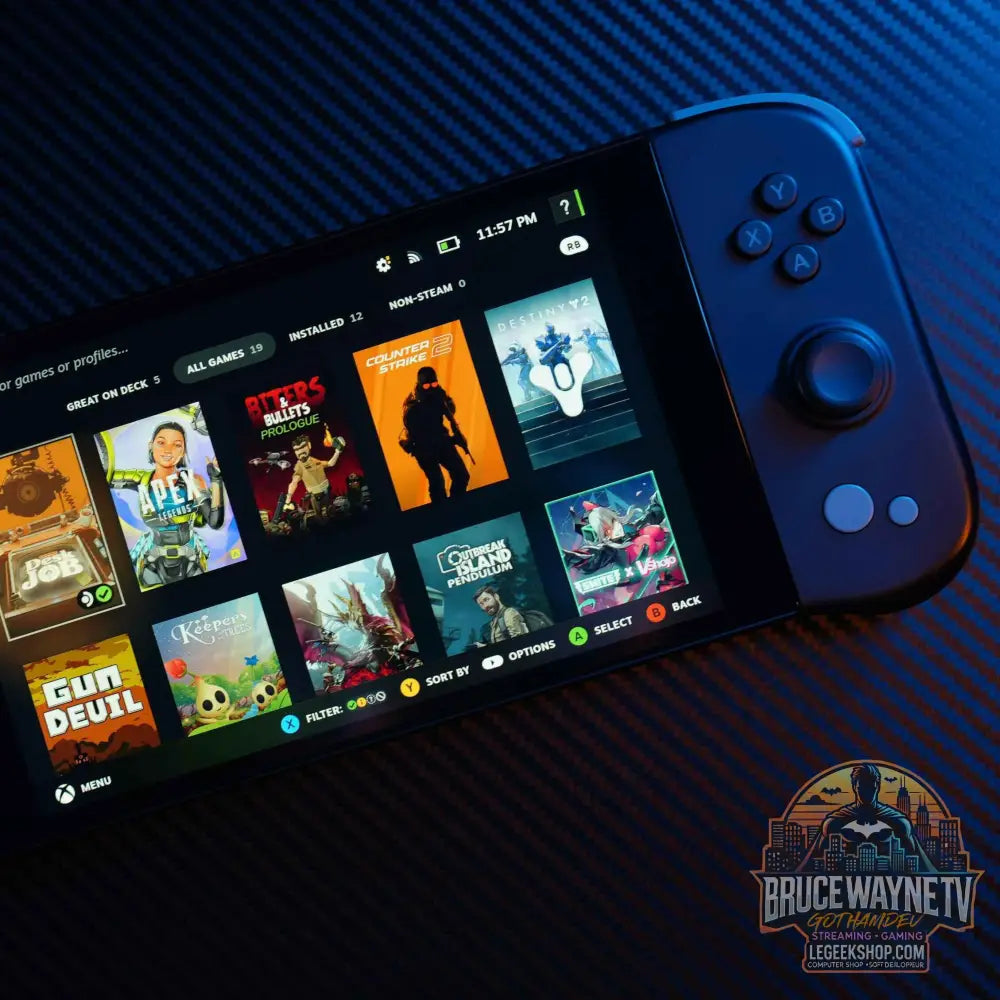 Ayaneo NEXT Lite Handheld Console - AMD Ryzen 4500U, 512 GB SSD, Noir - Legeekshop