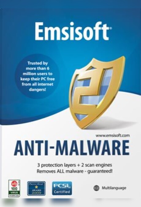 Emsisoft Anti-Malware 1 Device PC 1 Device 1 Year - Emsisoft Key - GLOBAL