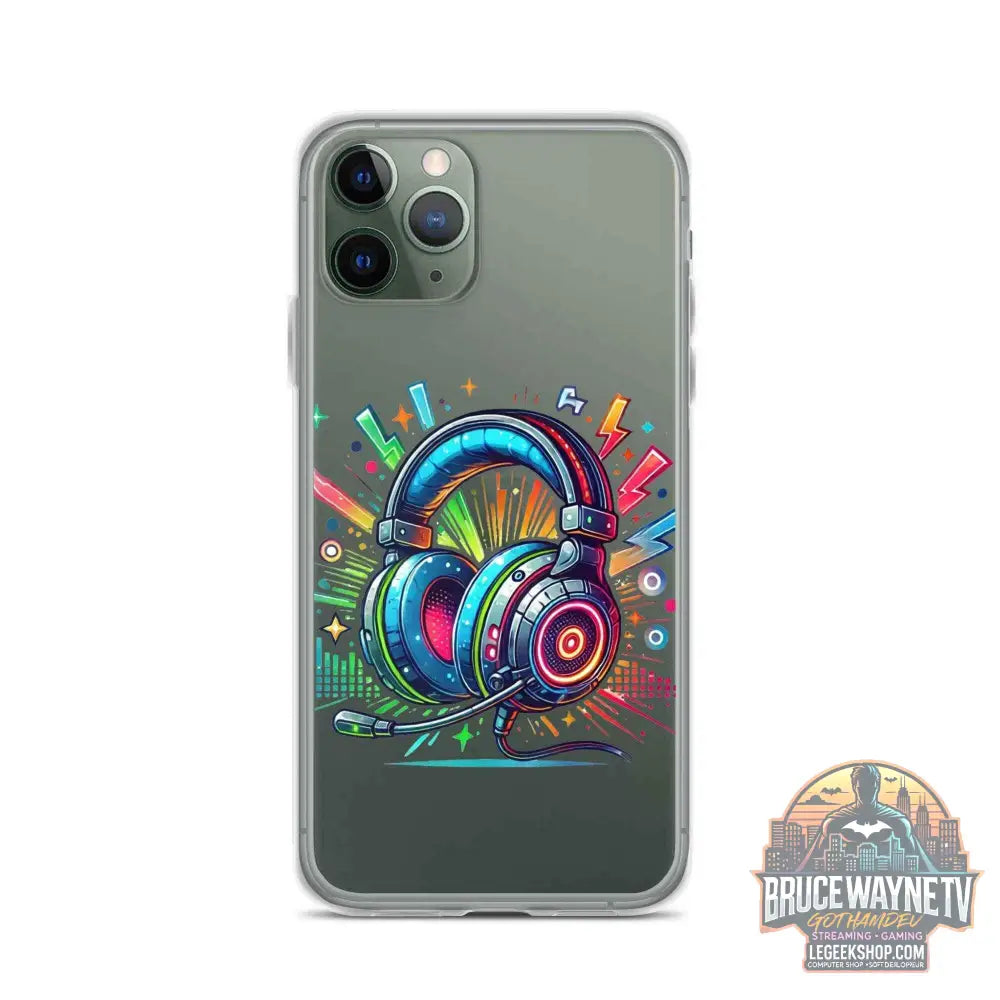 Coque iPhone® Design Gamer Casque Coloré - Legeekshop - Legeekshop