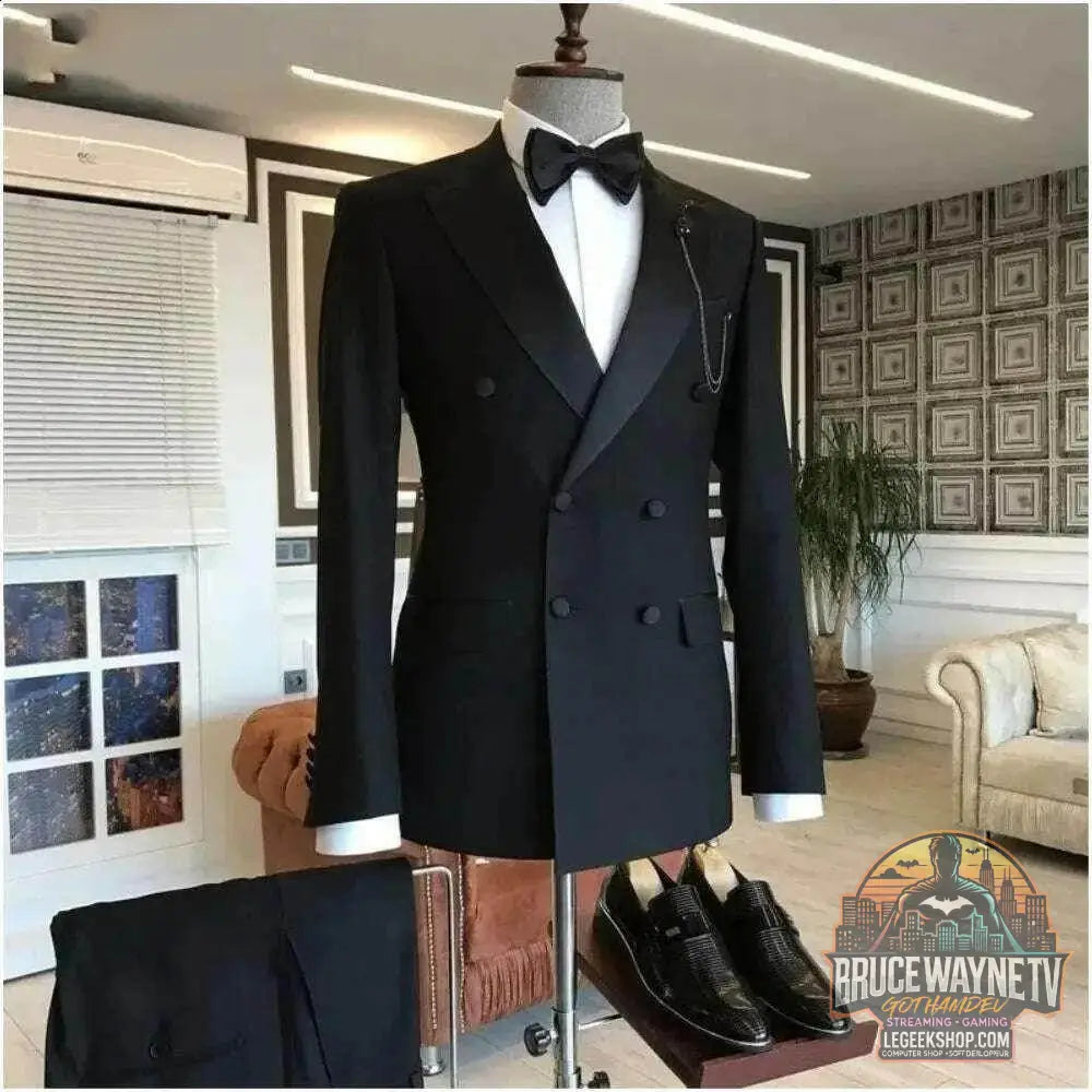 🎮 Costume 2 pièces Veste & Pantalon Noir Slim Fit 🎮 - Legeekshop