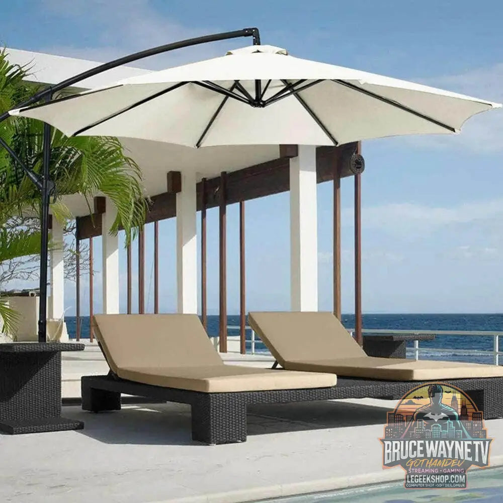 ☀️ Tissu de remplacement pour parasol – 6/8 nervures, polyester imperméable UV30+ - Legeekshop