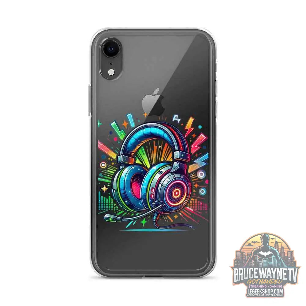Coque iPhone® Design Gamer Casque Coloré - Legeekshop - Legeekshop