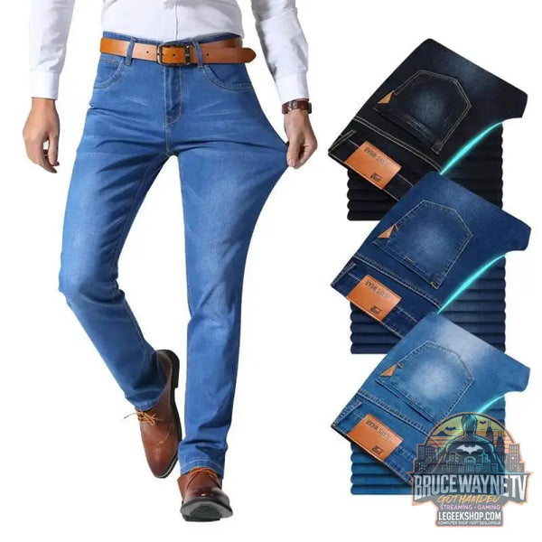 Jean Slim Homme, Pantalon en Jean Extensible, Décontracté | Brother Wang | Wayne Outfitters - Legeekshop