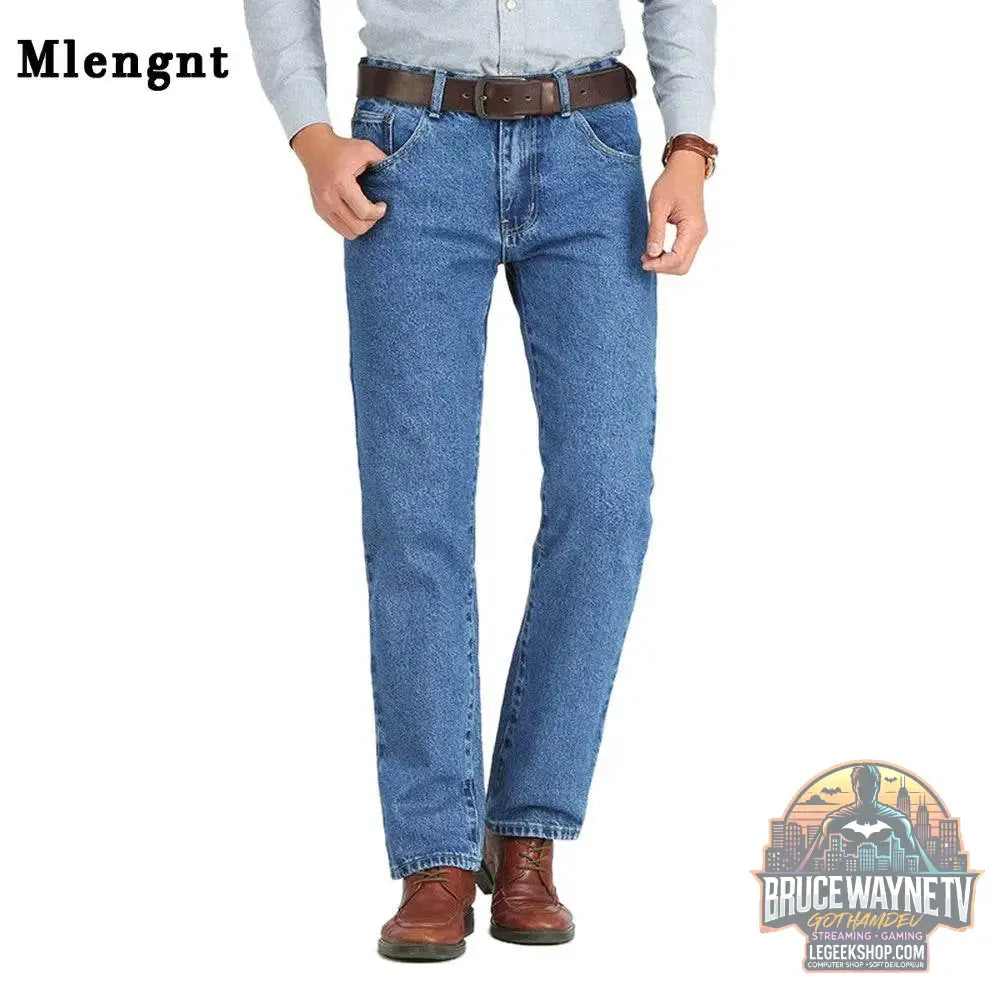 Jean Classique Homme, Pantalon en Denim Coupe Droite, Extensible, Style Business | Mlengnt | Wayne Outfitters - Legeekshop