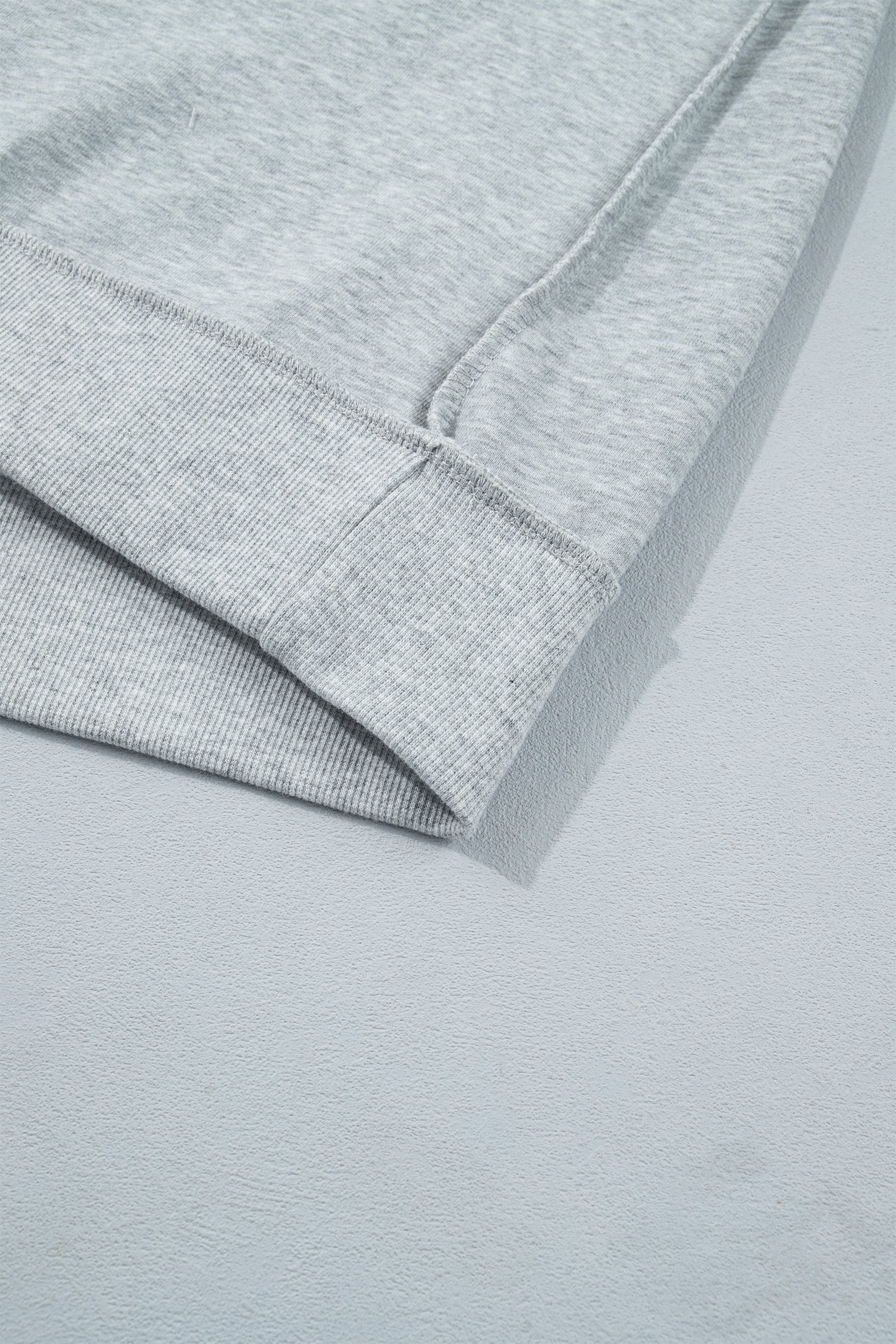 Light Grey Exposed Seam Mock Neck STATE Letter Graphic Loose Sweatshirt