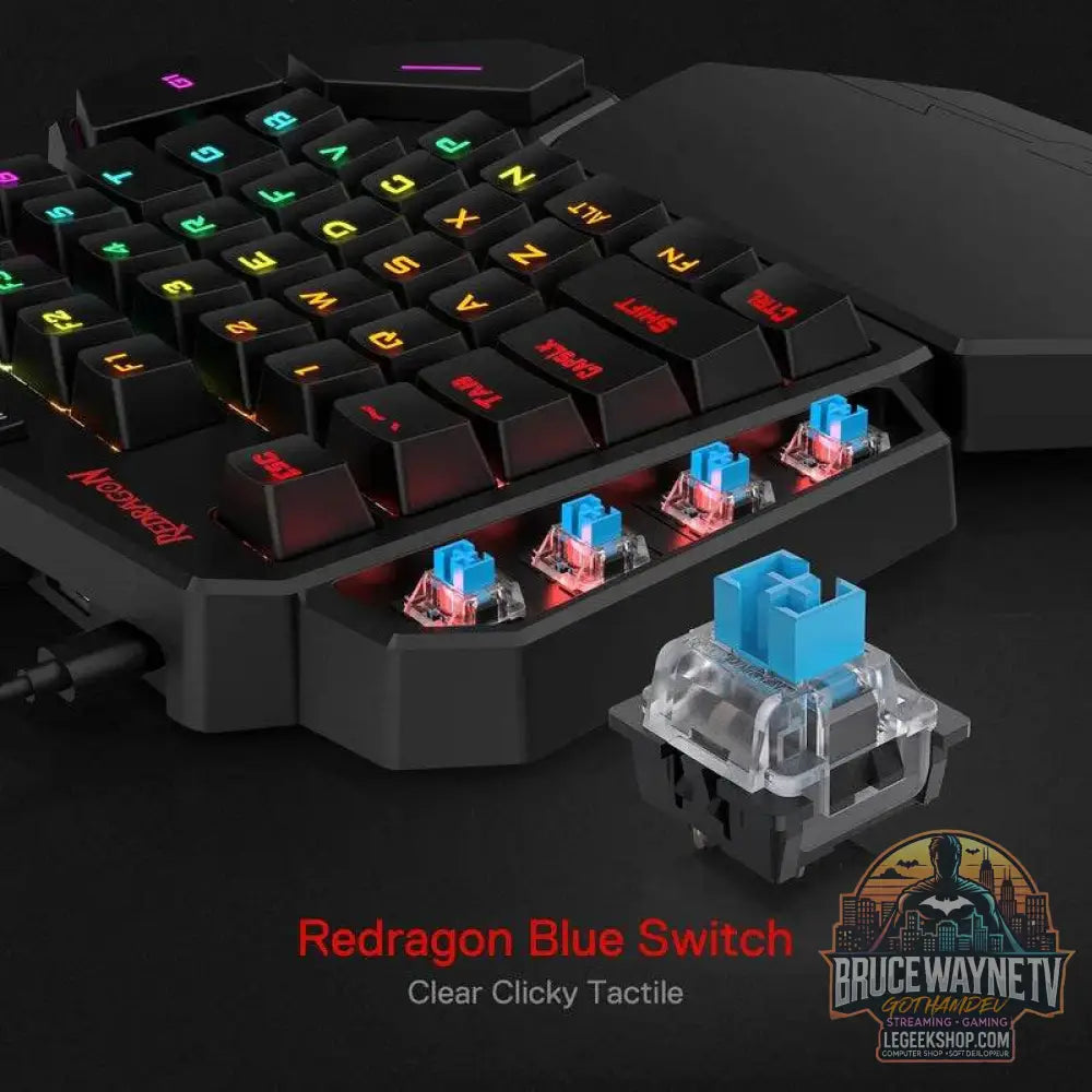 🎮 Clavier Mécanique Redragon K585 DITI – Gaming à Une Main | Rétroéclairage RGB & Hot-Swap - Legeekshop