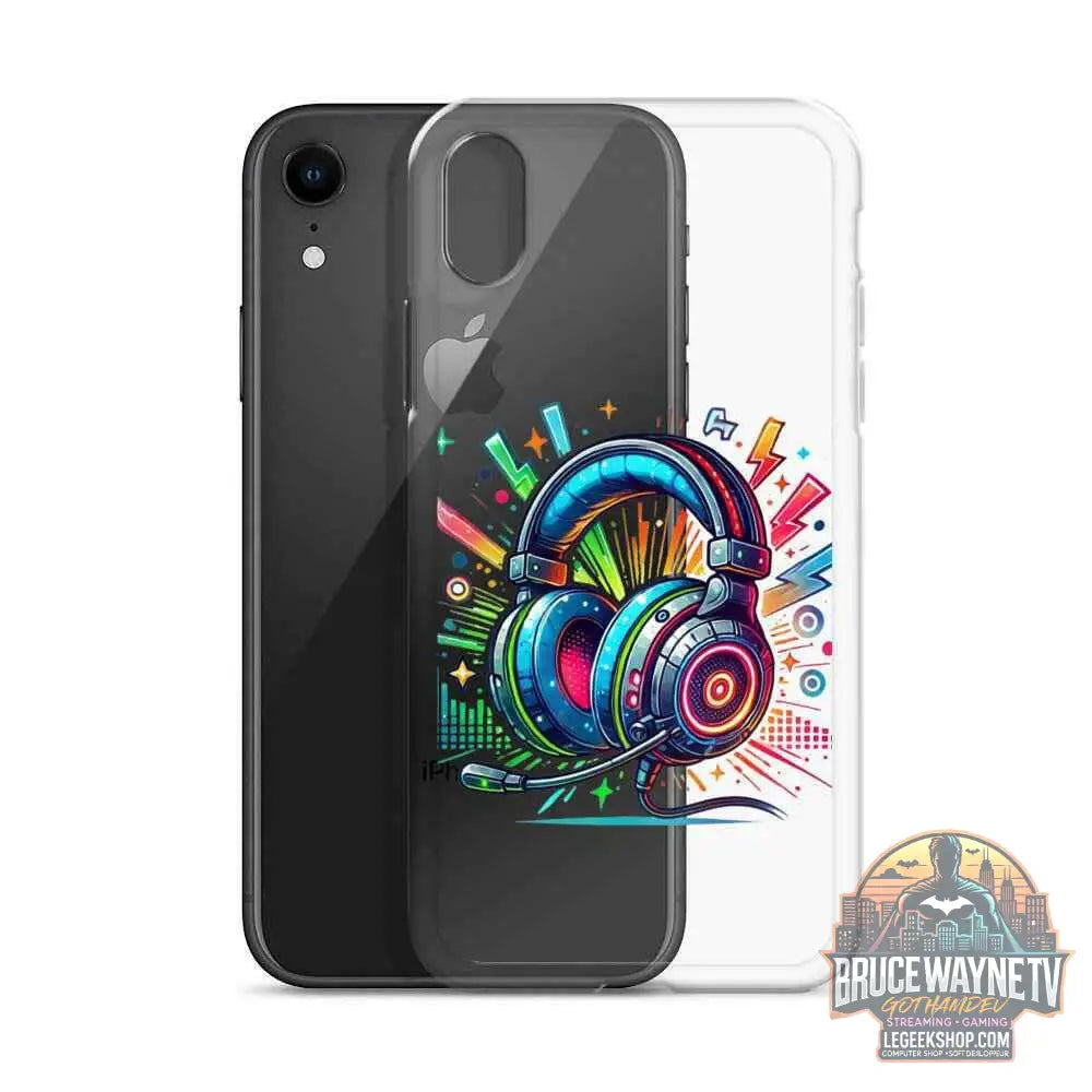 Coque iPhone® Design Gamer Casque Coloré - Legeekshop - Legeekshop