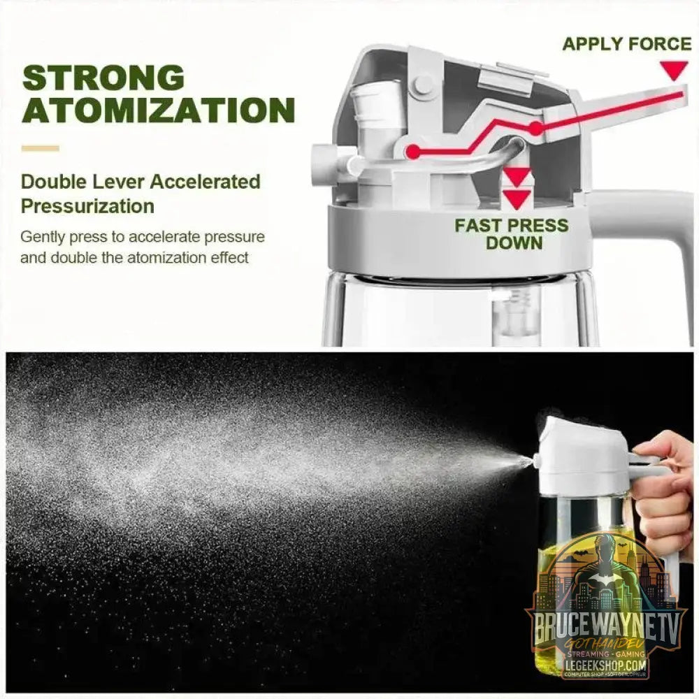 🥗 Bouteille de Pulvérisation d’Huile 2-en-1 | Distributeur &amp; Spray pour Cuisine, BBQ &amp; Pique-Nique 🌿🔥 - Legeekshop