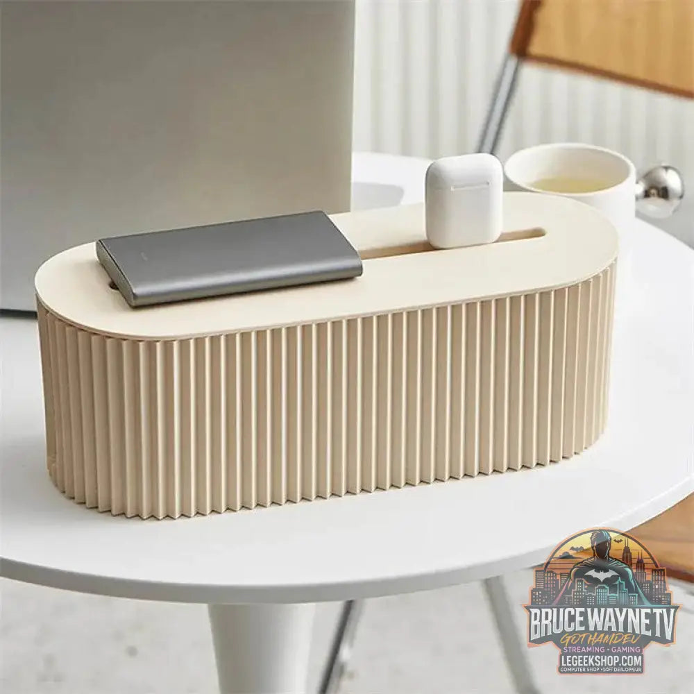 🔌 Boîte de Rangement Câbles & Prises – Design Nordique | Organisateur de Bureau et Maison - Legeekshop